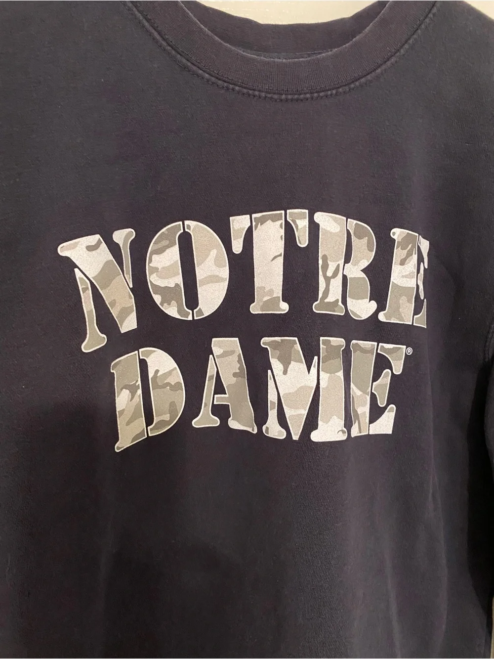 Notre Dame Camo Crewneck Sweatshirt